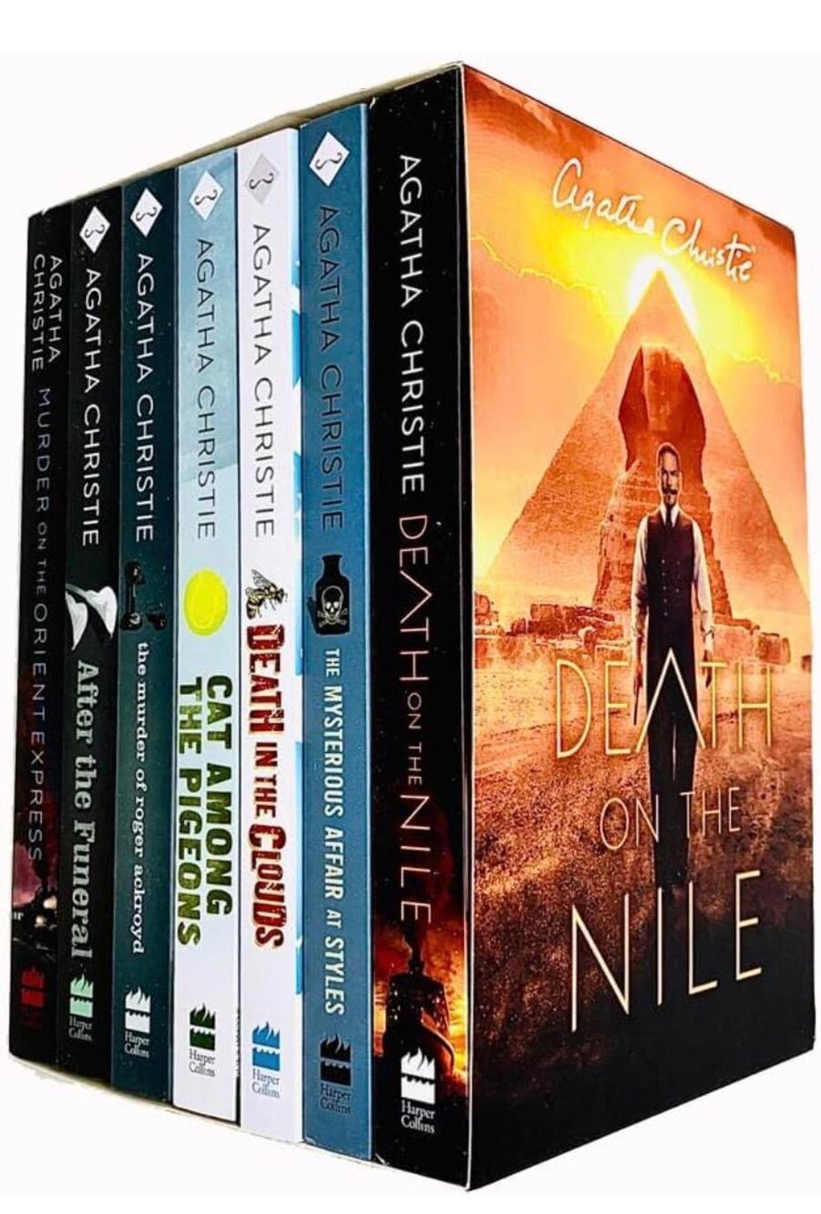 New Sealed Agatha Christie Poirot Series 7 Books Collection Box Set Paperback